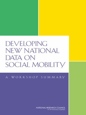 cover image of Developing New National Data on Social Mobility